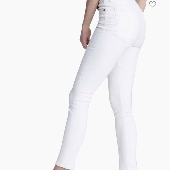 NWT rag & bone Jeans White High-Rise Ankle Skinny Stretchy Retail $250 Size 27 - Picture 5 of 12